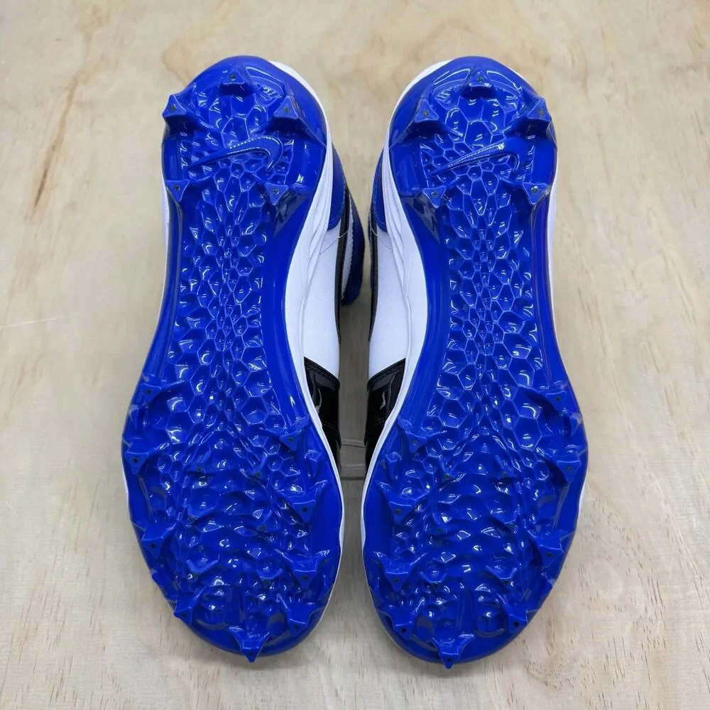 NEW Jordan 1 Mid TD Game Royal Football Cleats Blue Black Mens Sz 10 FJ6805-401
